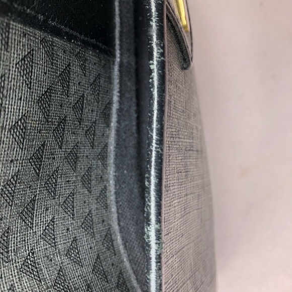 LIZ CLAIBORNE Black Crossbody Bag 1980s vintage fun! - Picture 5 of 13